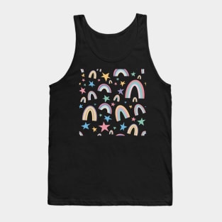 Rainbows and stars - naïve or childish art for cool people. Great for nurses and teachers. Wear it with pride. Tank Top